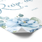 ほこりっぽい青離れフローラレシピカード ポスター (角)