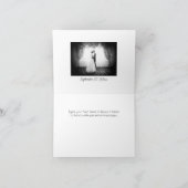 ほこりっぽい青2枚の写真サンキューカード サンキューカード (内部)