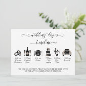 ほこりっぽい青（またはその他）の結婚式 プログラム – タイムライン (スタンド正面)