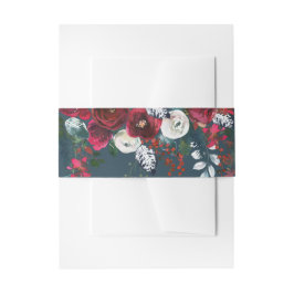 ほこりっぽい青 |ブルゴーニュ開花結婚ズ 招待状ベリーバンド