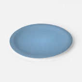 ほこりっぽい青 ペーパープレート (アングル)