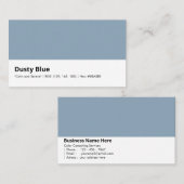 ほこりっぽい青 | 「穏やかで穏やかな」 名刺 (正面/裏面)