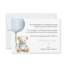 ほこりっぽい青bearly待って赤ちゃんシャワーありがとう