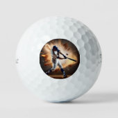 ほこりと栄光：野球ホーム走 ゴルフボール (正面)