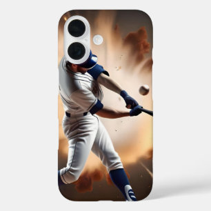 ほこりと栄光：野球ホーム走 iPhone 16ケース
