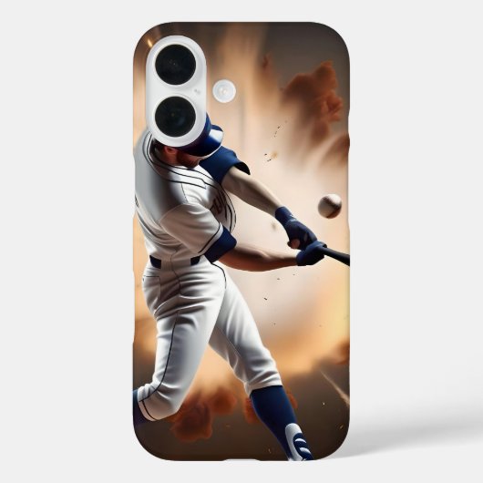 ほこりと栄光:野球ホーム走 Case-Mate iPhoneケース (裏面)
