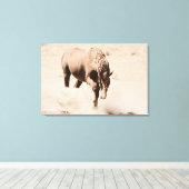 ほこりの引き伸ばしキャンバス印刷を開始する キャンバスプリント (インサイチュ (ウッドフロア))