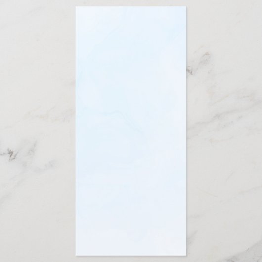 ほこりまみれの青い水の色、多肉質の卒業ディナー メニュー (裏面)