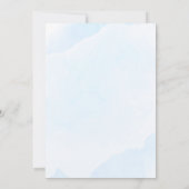 ほこりまみれの青い水の色、多肉質の離婚パーティー 招待状 (裏面)