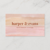 ほこりまモダンりオレンジと錆びた水のカラー洗浄 名刺 (正面)