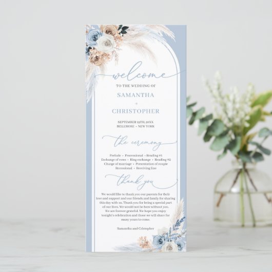 ほこりまモダンり青い冬の花の熱帯弓形 プログラム (スタンド正面)