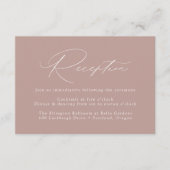 ほこりまモダンエレガントりバラウェディングレセプション エンクロージャーカード (正面)