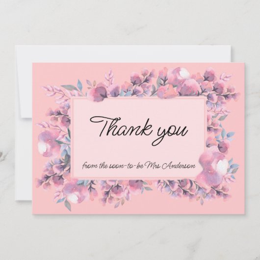 ほこりエレガントのバラフローラ サンキューカード (正面)