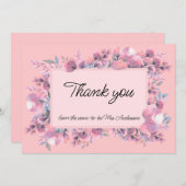 ほこりエレガントのバラフローラ サンキューカード (正面/裏面)