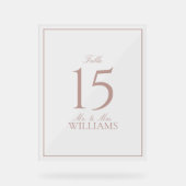 ほこりエレガントバラス結婚クリプトのテーブル番号 アクリルサイン (正面)