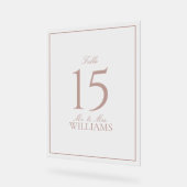 ほこりエレガントバラス結婚クリプトのテーブル番号 アクリルサイン (傾斜)