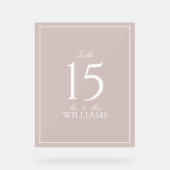 ほこりエレガントバラス結婚クリプトのテーブル番号 アクリルサイン (正面)