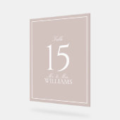 ほこりエレガントバラス結婚クリプトのテーブル番号 アクリルサイン (傾斜)