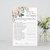 ほこりエレガントバラフローラブライダルシャワーゲーム (スタンド正面)