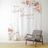 ほこりエレガントバラフローラブライダルシャワー背景 タペストリー (インサイチュ)