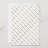 ほこりエレガントバラフローラブライダルシャワー 招待状 (裏面)