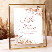 ほこりエレガントバラフローラブライダル写真サイン ポスター