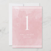 ほこりエレガントバラ水の色テーブル番号 (正面)