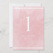 ほこりエレガントバラ水の色テーブル番号 (裏面)