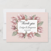 ほこりエレガントバラ赤面結婚ズ サンキューカード (正面)