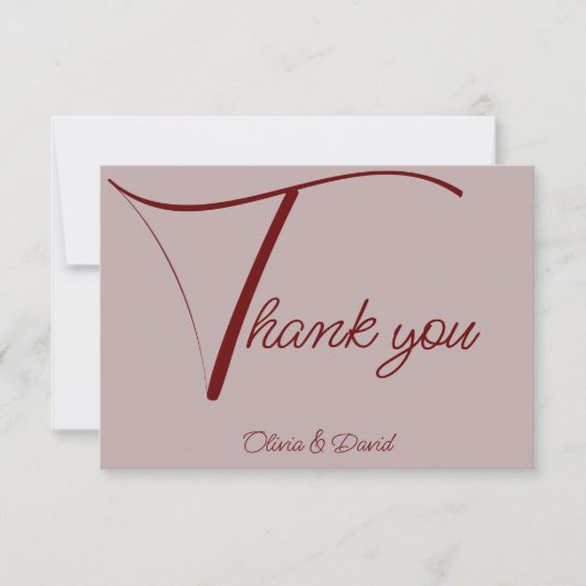 ほこりエレガントバラ サンキューカード (正面)