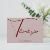 ほこりエレガントバラ サンキューカード (スタンド正面)