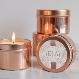 ほこりエレガント性バラオーキッドモノグラム結婚ズ ラウンドシール