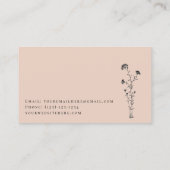 ほこりバラパーソナライズされた植物名刺 名刺 (裏面)