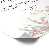 ほこりピンクの花 | ブームバー ポスター (角)