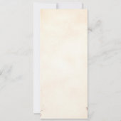 ほこりピンクの蝶の魔法の森のスクロールベイビー 招待状 (裏面)