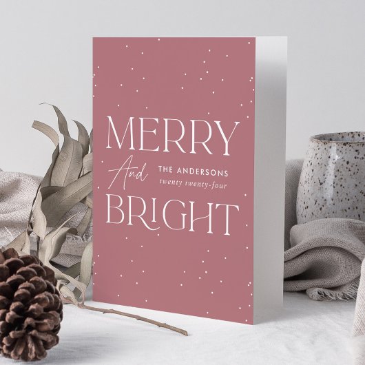 ほこりモダンのバラメリーと明るい非写真 シーズンカード