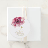 ほこりモダンのバラ水の色のフローラ聖なる聖餐式 フェイバータグ (インサイチュ)