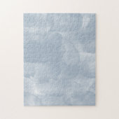 ほこりモダンの多い青い水彩ブラシストローク ジグソーパズル (縦)
