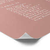 ほこりモダンバラス結婚クリプトの座席表 ポスター (角)