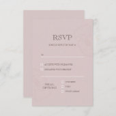 ほこりモダンバラメニュー選択REVPカード 出欠カード (正面/裏面)