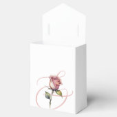 ほこりモダンバラ夏赤面結婚式の引き出物ボックス フェイバーボックス (オープン)