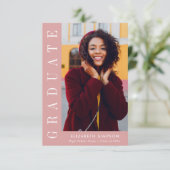 ほこりモダンバラ看護卒業発表 サンキューカード (スタンド正面)