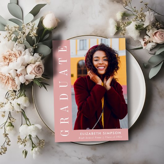 ほこりモダンバラ看護卒業発表 サンキューカード