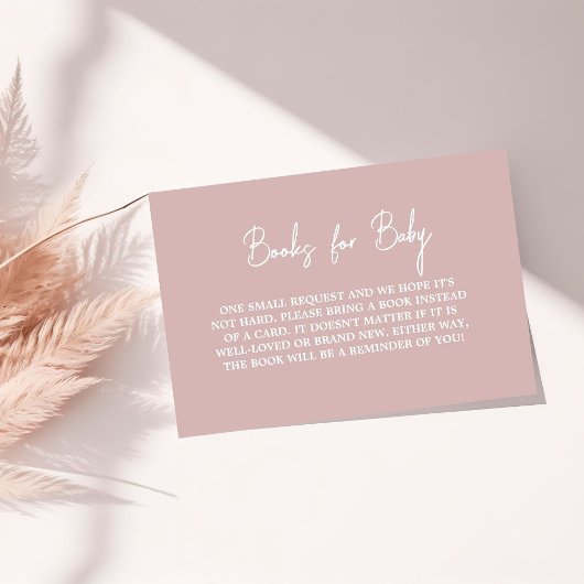 ほこりモダンバラ赤ちゃんシャワー予約リクエスト エンクロージャーカード