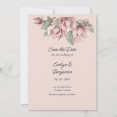 ほこりモダンバラ赤面フローラ保存日付 セーブザデート (正面)