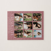 ほこりモダンバラ9フォトコラージュ卒業 ジグソーパズル (横)