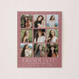 ほこりモダンバラ9フォトコラージュ卒業 ジグソーパズル