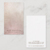 ほこりモダンピンクのネックレス表示カード 名刺 (正面/裏面)