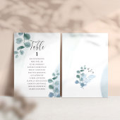 ほこりユーカリ任意のテーブル番号座席表