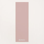 ほこり無地の赤面レトロフォント ヨガマット (正面)